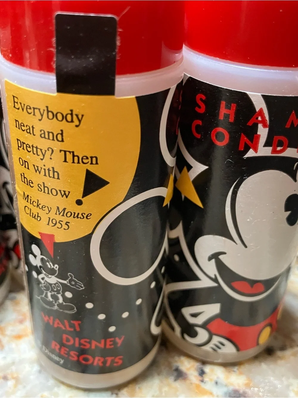Disney Resorts vintage bath soap and shampoo and conditioner.